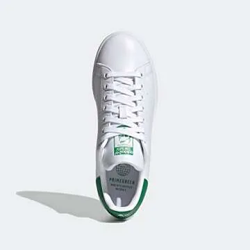 adidas Originals Women's Stan Smith (End Plastic Waste) Sneaker, White/Green/White, 7