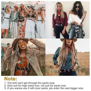 JASGOOD Vintage Leather Belt for Women - Adjustable & Versatile