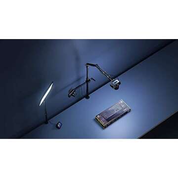 Elgato Solid Arm, Holding Arm with Padded Clamp for easy Mounting and Adjusting of Lights, Cameras, ...