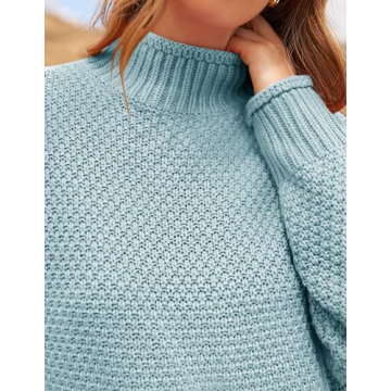 ZESICA Women's Cozy Turtleneck Sweater for Winter Style