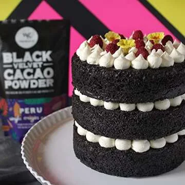 Weirdo Good Black Velvet Cacao Powder – Organic, Allergen-Free, Premium Ultra-Dutched Cocoa for Ba...