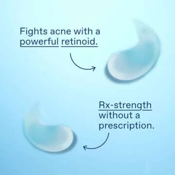 Differin Acne Treatment Gel, 30 Day Supply, Retinoid Treatment for Face with 0.1% Adapalene, Gentle Skin Care for Acne Prone Sensitive Skin, 15g Pump (Packaging May Vary)