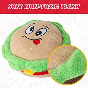 PUPTECK Cute Dog Rope Toy with Squeakers - Tug of War Dog Toy Interactive Puppy Chew Toys for Small ...