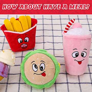 PUPTECK Cute Dog Rope Toy with Squeakers - Tug of War Dog Toy Interactive Puppy Chew Toys for Small Medium Large Dogs