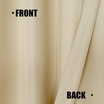 BONZER Outdoor Curtains for Patio Heavy Sunlight Block