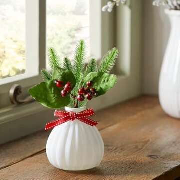 30 Pcs Artificial Pine Branches for Festive Decor