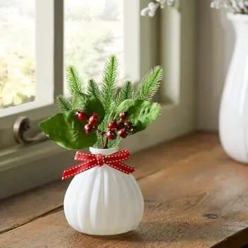 30 Pcs Artificial Pine Branches for Festive Decor