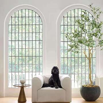 Nafresh Tall Faux Olive Tree，7ft（84in） Realistic Potted Silk Artificial Olive Tree， Fake Olive Trees Indoor for Home Office Living Room Bedroom Stairs Foyer Decor.2pack.