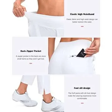 YYV Women's Stylish Stretch Golf Pants for Any Occasion