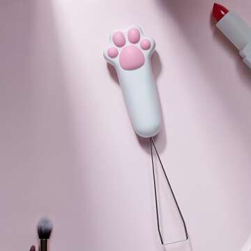 ZMX ZOMOPLUS Keycap Puller,Cute Keycaps Removal Tool for Mechanical Gaming Keyboard Changing/Cleaning Keys Custom Kawaii Stainless Steel Key Cap Puller DIY Keyboard Accessory (Cat Paw)