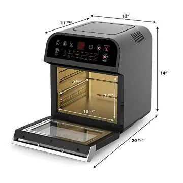 GoWISE USA 12.7 Quart Air Fryer Oven with Rotisserie and Dehydrator