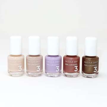 Dazzle Dry Mini Flight - Hamptons - 5 Mini Lacquers