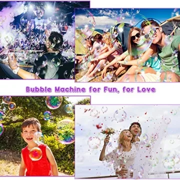Fansteck Bubble Machine for Parties - 10000+ Bubbles Per Minute