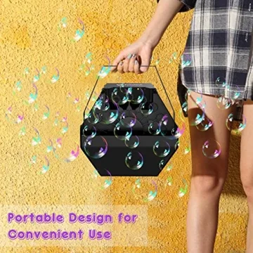 Fansteck Bubble Machine for Parties - 10000+ Bubbles Per Minute