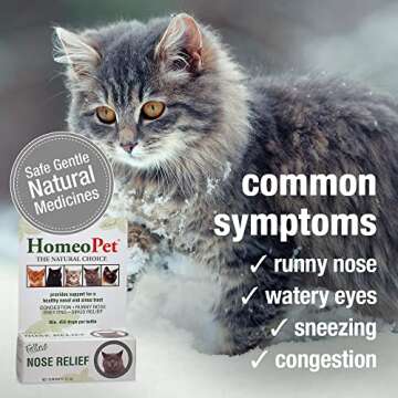 HomeoPet Feline Nose Relief, Natural Cat Nasal Medicine