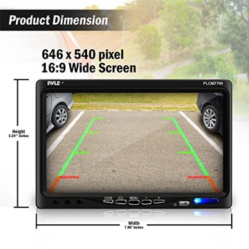 Pyle Backup Car Camera System with Night Vision & 7" Monitor