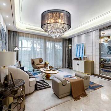 ANJIADENGSHI Modern Crystal Chandelier for Home