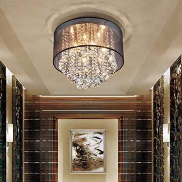 ANJIADENGSHI Modern Crystal Chandelier for Home