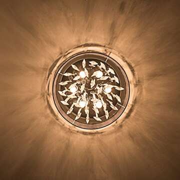 ANJIADENGSHI Modern Crystal Chandelier for Home