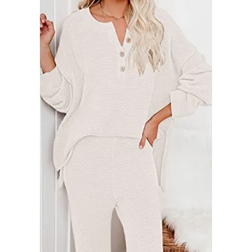 Cozy Women's 2-Piece Knit Sweater Outfit Set in Curry