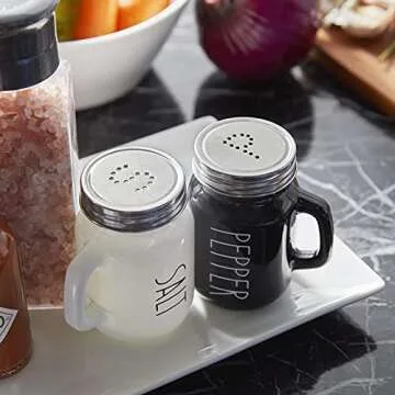 ZOSUJO Vintage Salt and Pepper Shaker Set for Kitchen