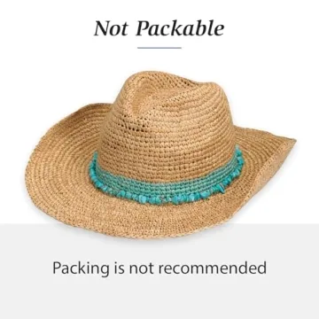 Wallaroo Women’s Adjustable Tahiti Cowboy Hat - Turquoise