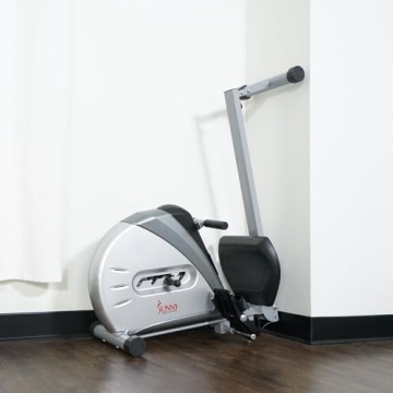 Sunny Health & Fitness Rower with Digital Monitor & App