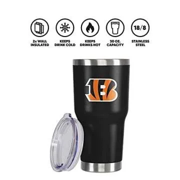 Cincinnati Bengals 30 oz Insulated Tumbler for Fans