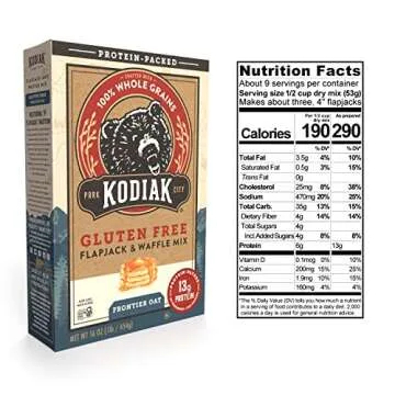 Kodiak Cakes Frontier Oat Gluten-Free Flapjack & Waffle Mix, 16 Oz (Pack Of 3)