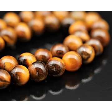 Natural Tiger Eye Beaded Choker - Healing Crystal Necklace for Wellness & Style