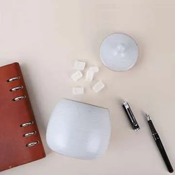 Amoysanli Kitchen Canisters Vintage Ceramic Food Storage Jar with Airtight Lid for Tea, Coffee, Herb, Sugar, Spice, Nuts (White)