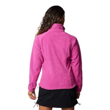 Columbia Women's Benton Springs Full Zip Fleece Jacket - Fuchsia - Medium