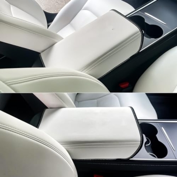 MASHA Armrest Box Cover for Tesla Model 3 Model Y 2017-2024