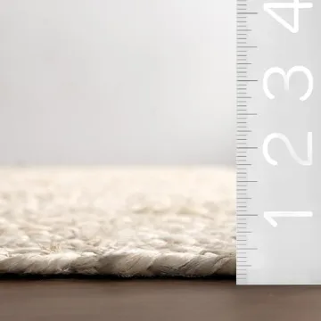 Hand Woven Jute Rug - nuLOOM Rigo Farmhouse Design