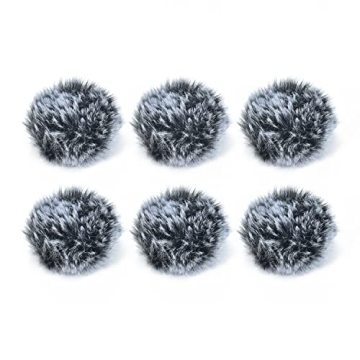 Cubilux Wind Muff for Lavalier Mic Outdoors 6-Pack