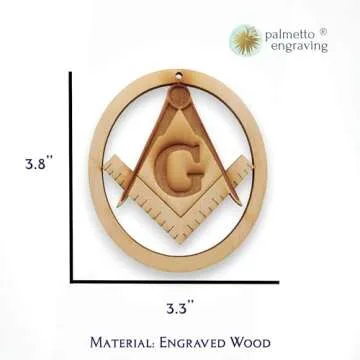 Personalized Mason Ornament for Freemasonry Gifts
