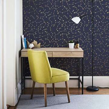 Navy Constellations Peel and Stick Wallpaper - Novogratz x Tempaper