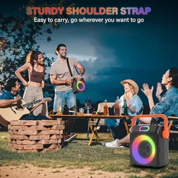 Karaoke Machine with 2 Wireless Microphones - Portable Speaker