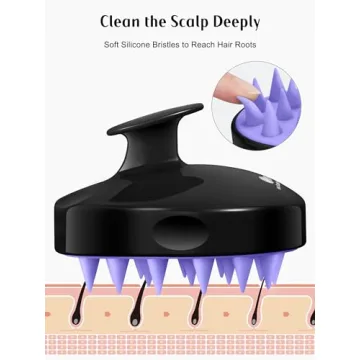 HEETA Hair Scalp Massager Shampoo Brush for All Hair Types
