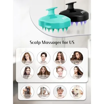 HEETA Hair Scalp Massager Shampoo Brush for All Hair Types