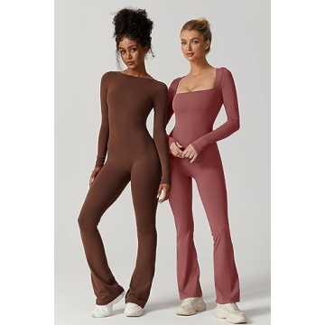 QINSEN Women's Elegant Bell Bottom Jumpsuit for All Occasions