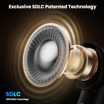 TOZO NC20 Wireless Earbuds - ANC, Hi-Res Sound, 80H Playtime