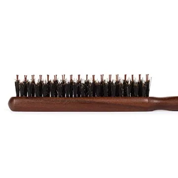 GranNaturals Boar & Nylon Bristle Styling Brush - Versatile Teasing Comb