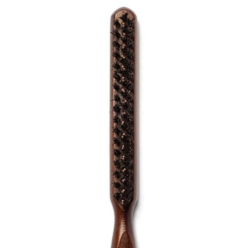 GranNaturals Boar & Nylon Bristle Styling Brush - Versatile Teasing Comb