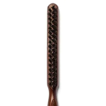 GranNaturals Boar & Nylon Bristle Styling Brush - Versatile Teasing Comb