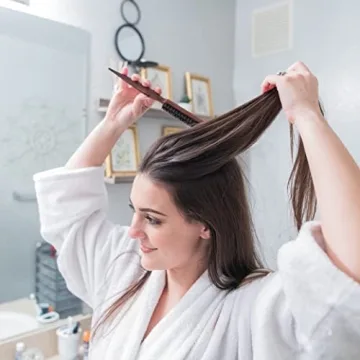 GranNaturals Boar & Nylon Bristle Styling Brush - Versatile Teasing Comb