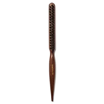 GranNaturals Boar & Nylon Bristle Styling Brush - Versatile Teasing Comb