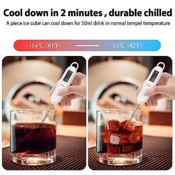 Lecone Whiskey Ice Cubes Reusable Ice Cubes for Drinks, 8PCS Whiskey Stones Set Stainless Steel Ice Cube with Ice Tongs For Whiskey, Vodka, Liqueurs, Wine, Beverage Juice or Soda