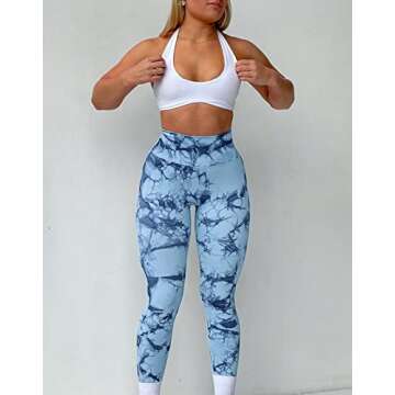 A AGROSTE Seamless Scrunch Butt Lifting Workout Leggings for Women Booty High Waisted Yoga Pants Con...