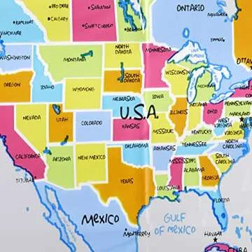 Explore with the SKL Home World Map Shower Curtain 70x72